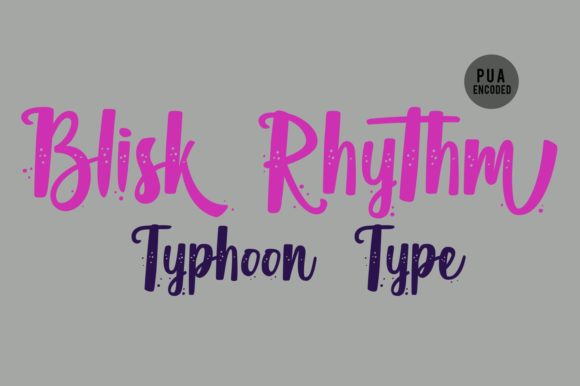 Blisk Rhythm: A Bold Handwritten Font for Creative Branding