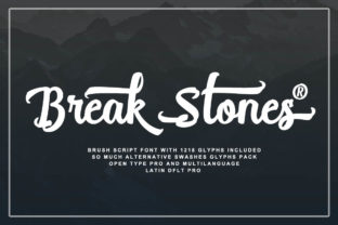 Break Stones: A Playful Script Font for Bold Web Design