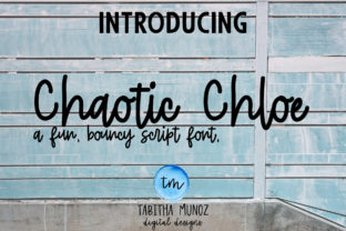 Chaotic Chloe: A Magical Handwritten Script Font