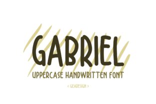 Discover Gabriel: A Charming Handwritten Font for Crafters