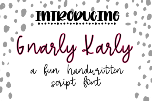 Discover Gnarly Karly: A Playful Script Font for Creative Projects