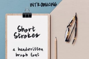 Discover the Charm of Short Strokes: A Handwritten Script Font
