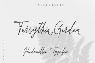 Discover the Elegance of Forsythia Garden Font