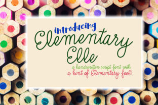 Elementary Elle: A Charming Script Font for Editorial Design