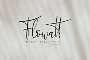 Flowatt: A Modern Calligraphy Font for Editorial Elegance
