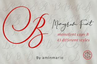 Monogram B Monofont Caps B: A Perfect Font for Crafters