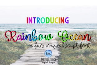 Rainbow Ocean: A Playful and Charming Typeface for Creative Projects