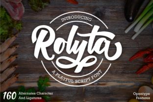 Rolyta: A Bold Script Font for Eye-Catching Editorial Design