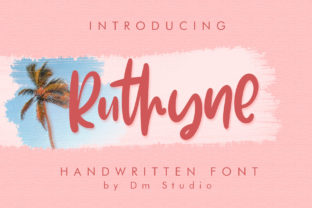 Ruthyne: A Script Font with Elegance and Edge
