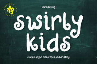 Swirly Kids: A Charming Script Font for Creative Web Design
