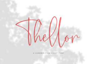 Thellor: A Handwritten Script Font for Creative Makers